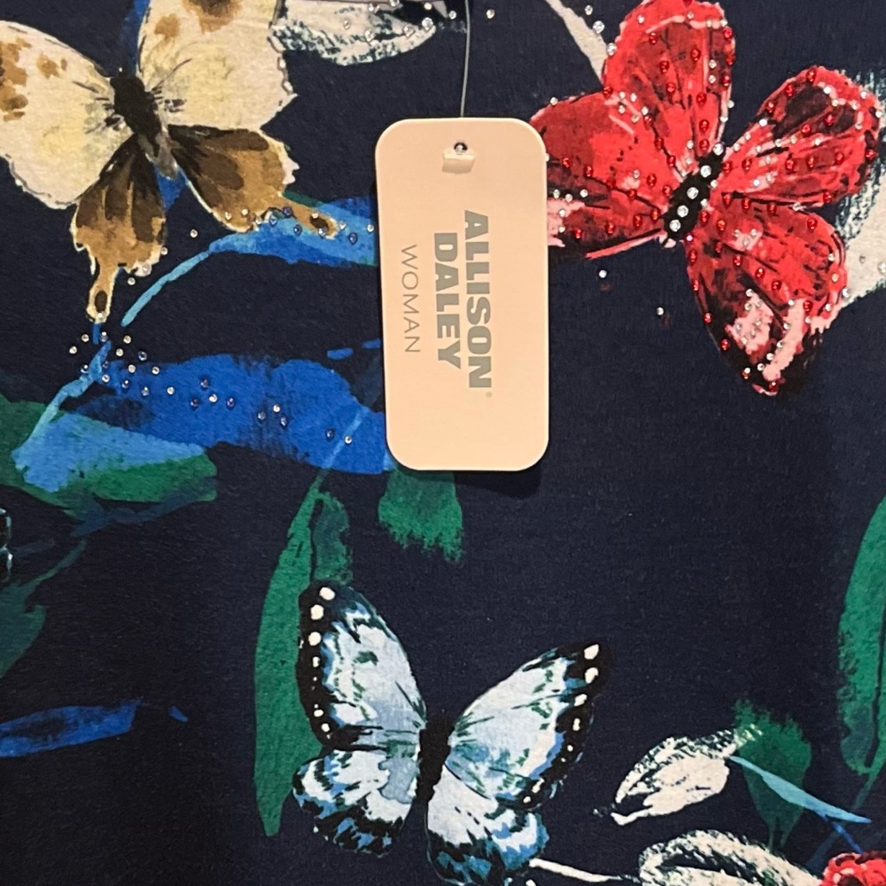 315. NWT WOMENS ALLISON DALEY 2X DETAIL TOP - Picture 3 of 5
